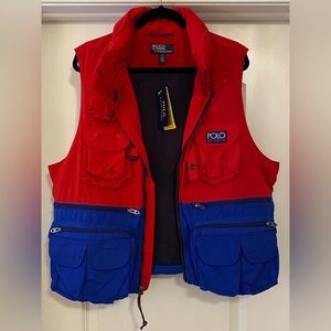 Polo Ralph Lauren Hi Tech Gilet Utility Multi-pocket Cargo Vest Large
